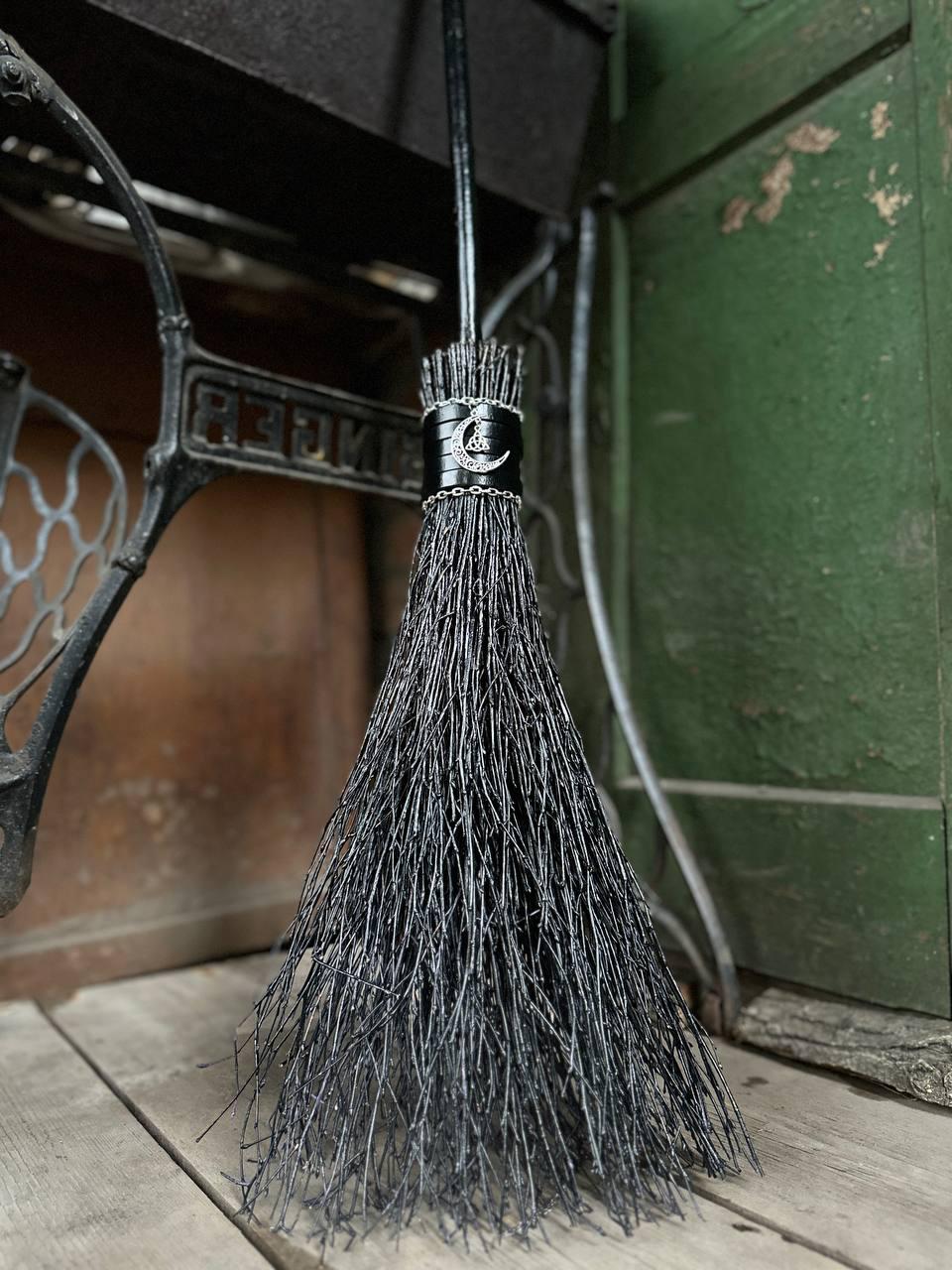 Custom witch broom for rituals and weddings – handcrafted and delivered in the USA
