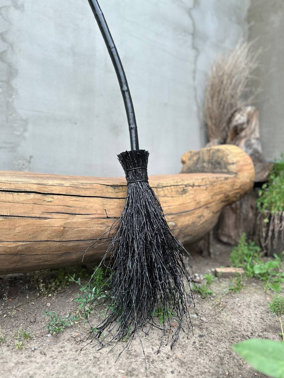 Black Witch Broomstick