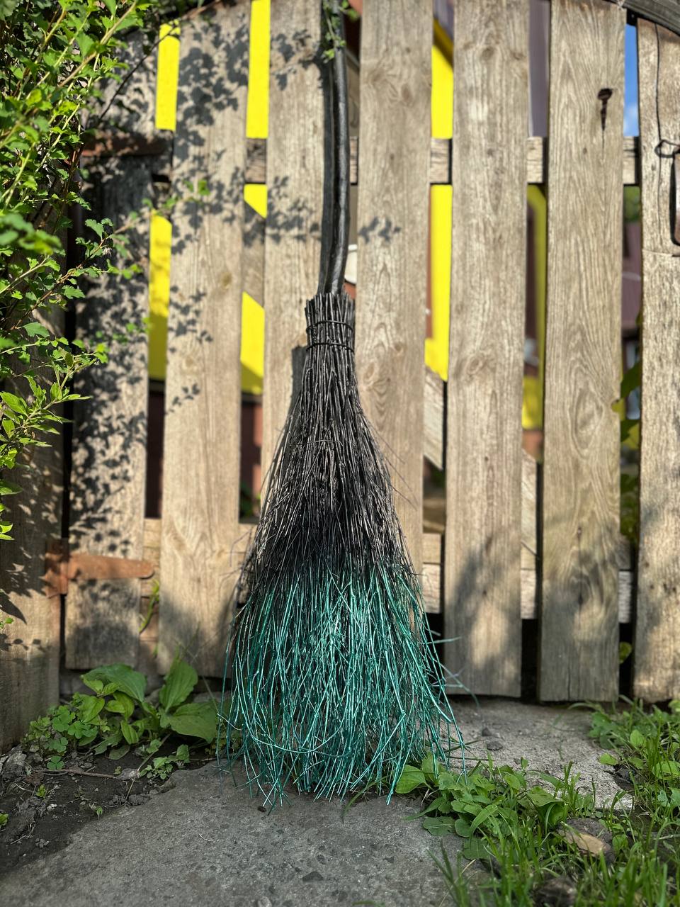Real Black And Green Witch Broom